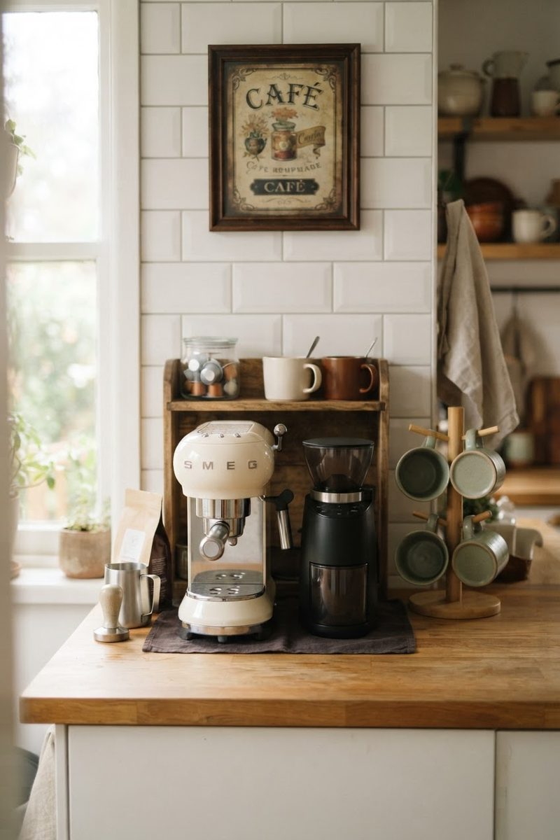 The four-foot counter café, styled